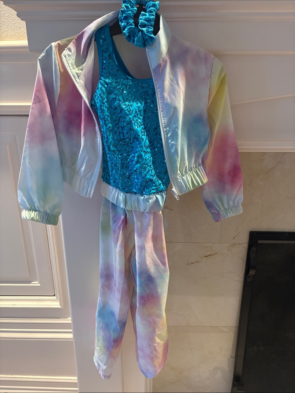 Pastel Tie-Dye Kids Dance Costume